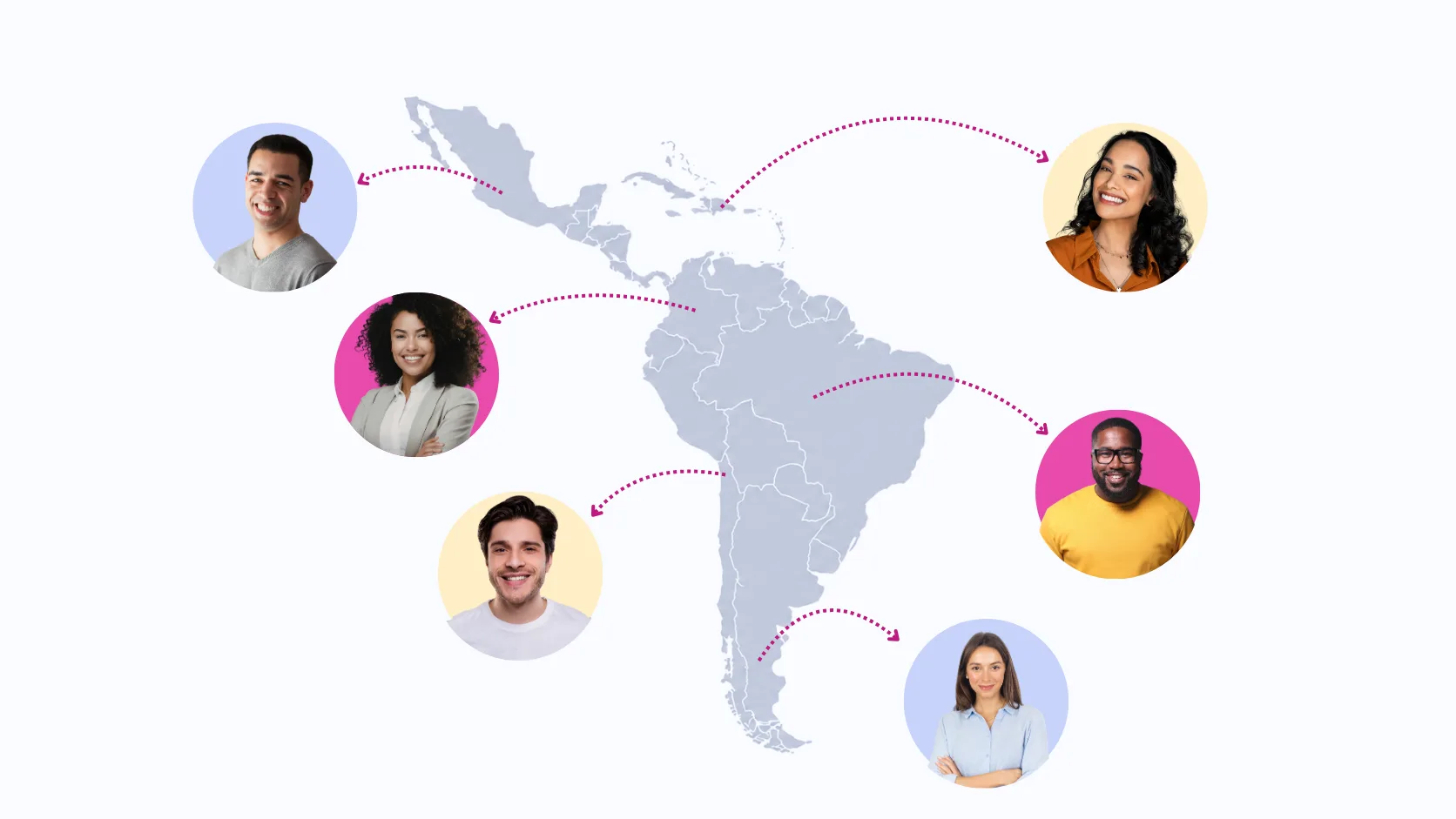 Remote professionals across Latin America, from Mexico to Argentina
